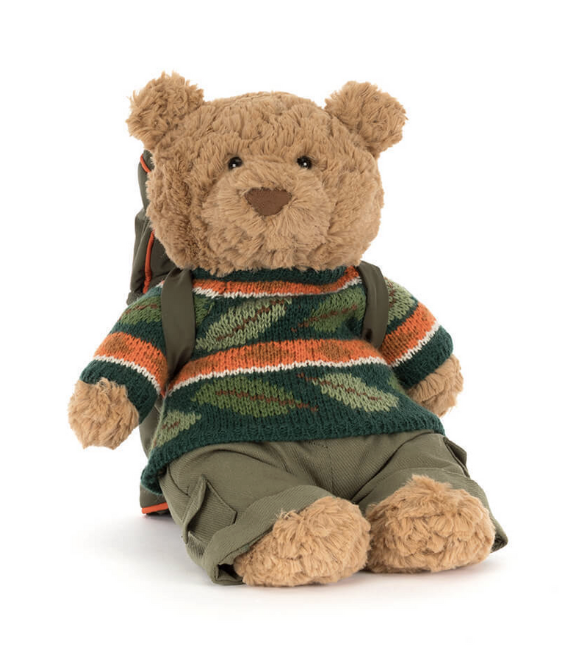 Jellycat Bartholomew Bear Hiking Outfit