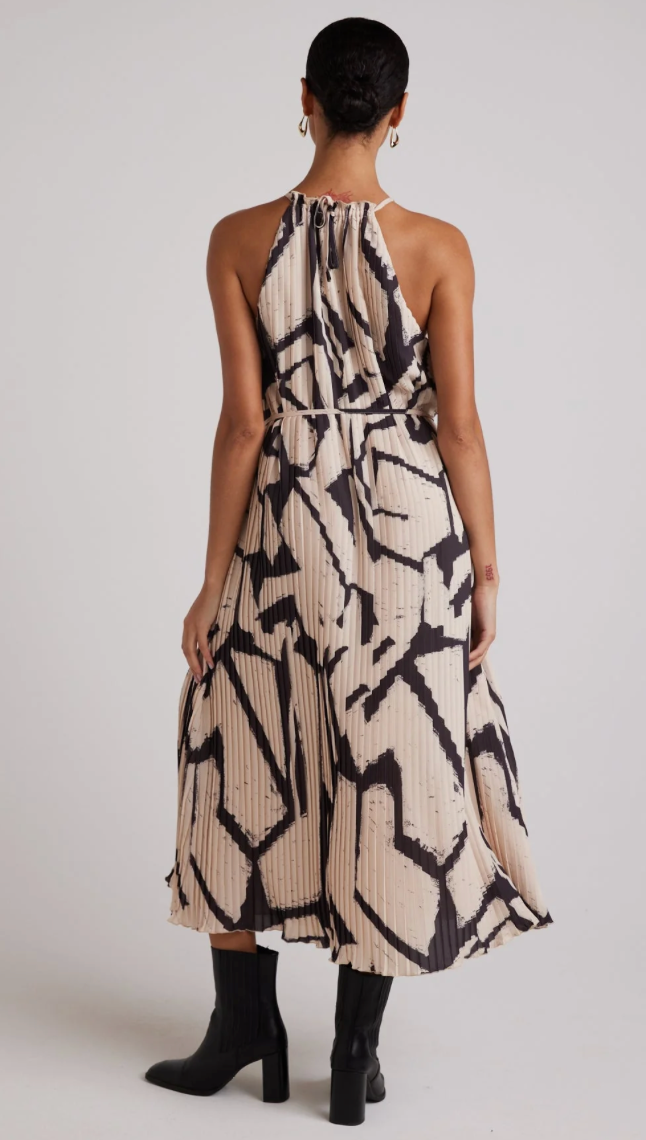 Mosaic Print Halter Dress