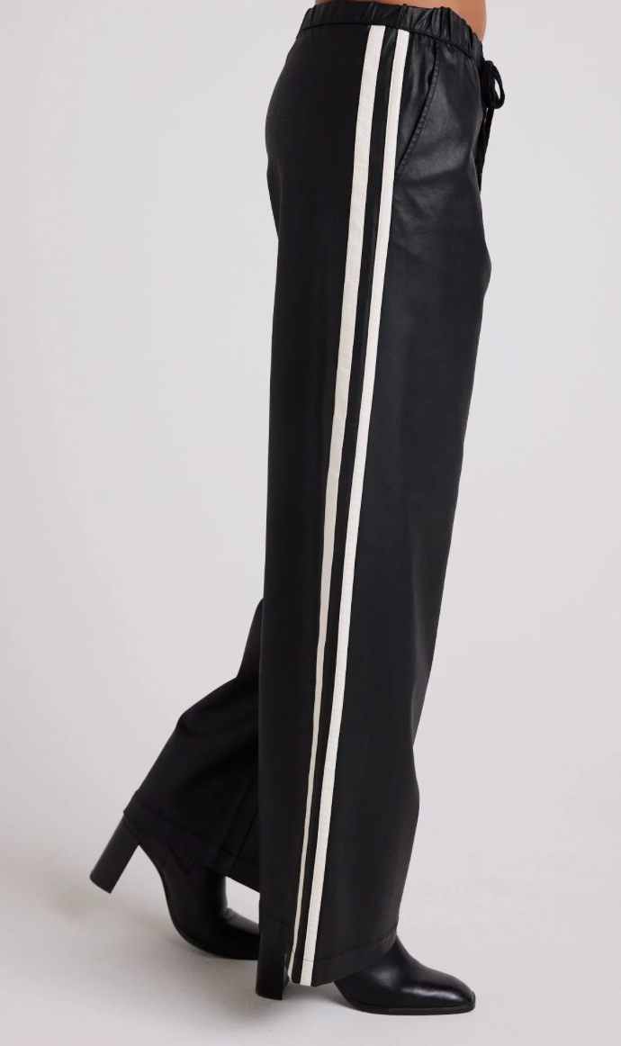 Sport Stripe Wide Leg-BLACK