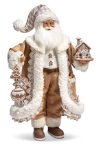 18" Gingham Gingerbread Santa