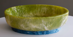 Rio Resin Large Oval Bowl with Base