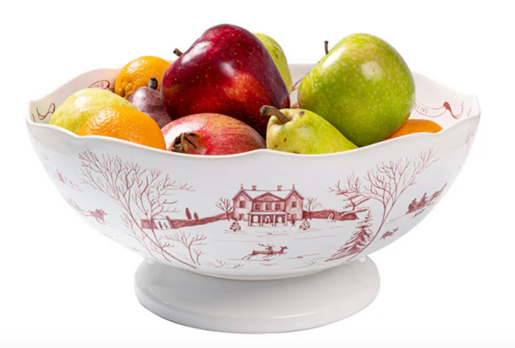 CE 13” Footed Bowl Ruby