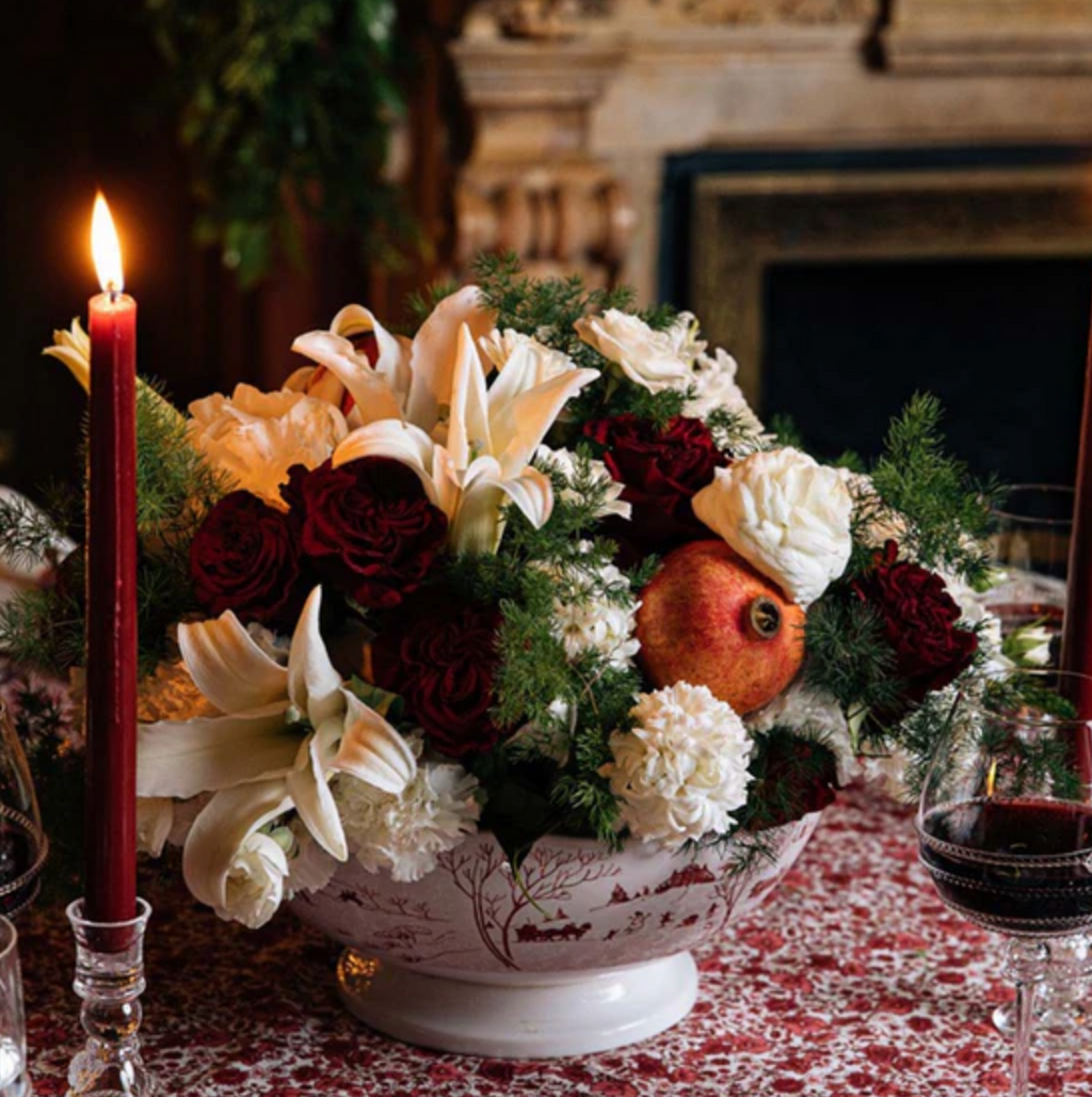 CE 13” Footed Bowl Ruby