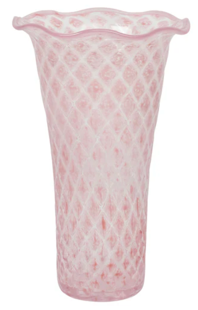 Juliska Trellis Flared Vase 9"- Blush