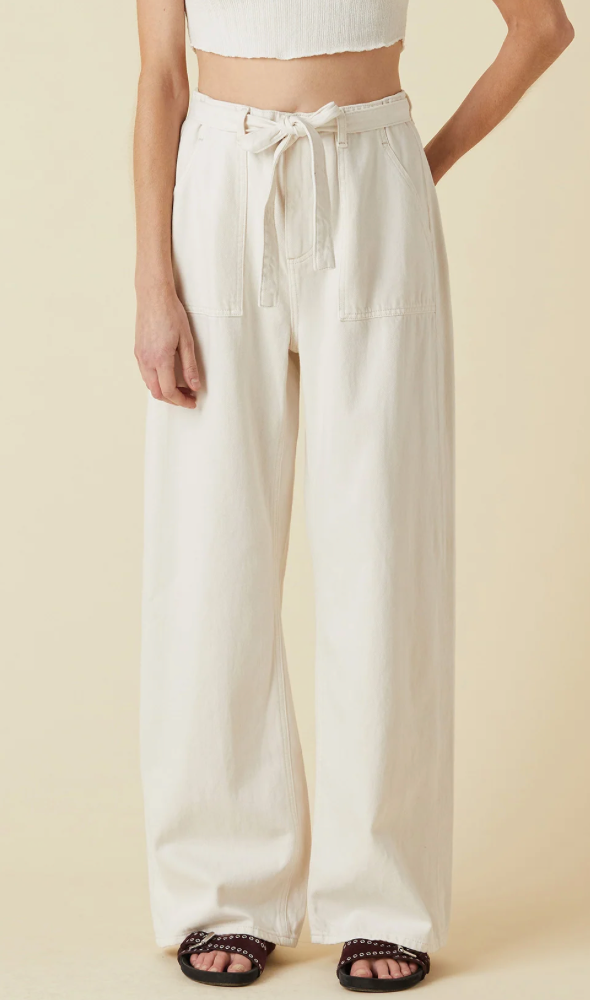 Le Jean Rory Relaxed- High Rise Bone