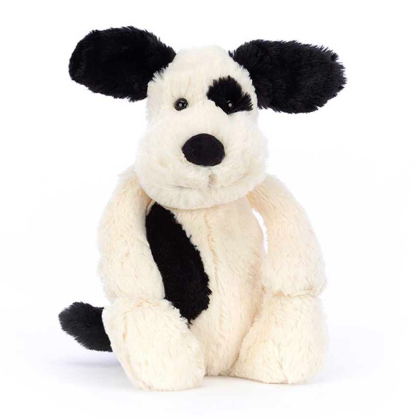 Jellycat Bashfull Puppy Medium BLK/CRM