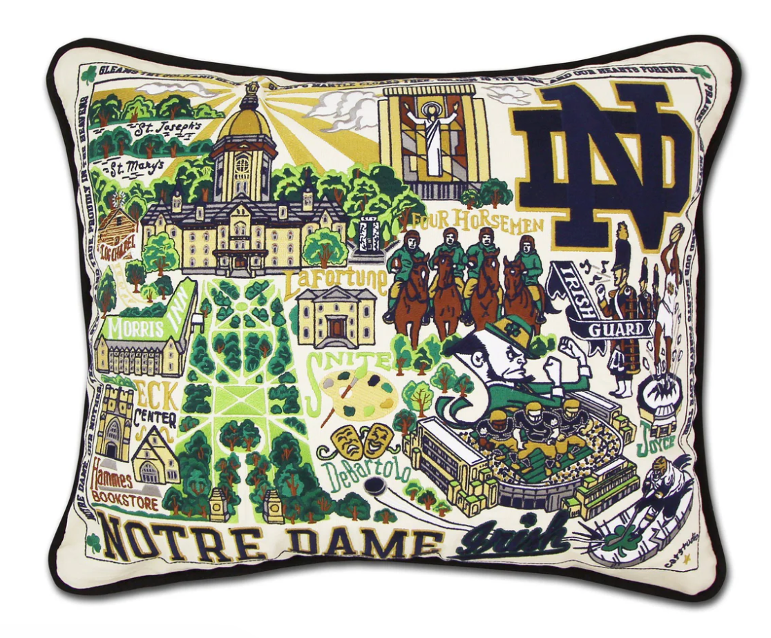 Catstudio Collegiate Embroidered Pillow 16X20