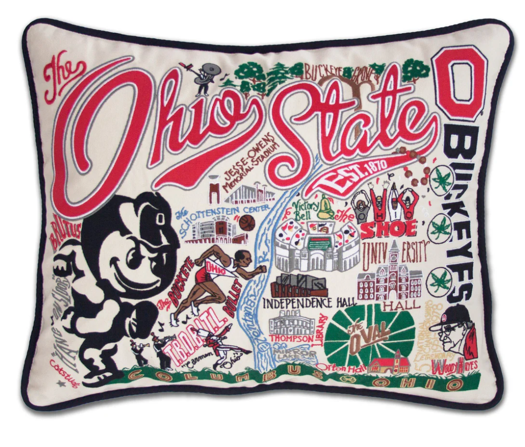 Catstudio Collegiate Embroidered Pillow 16X20