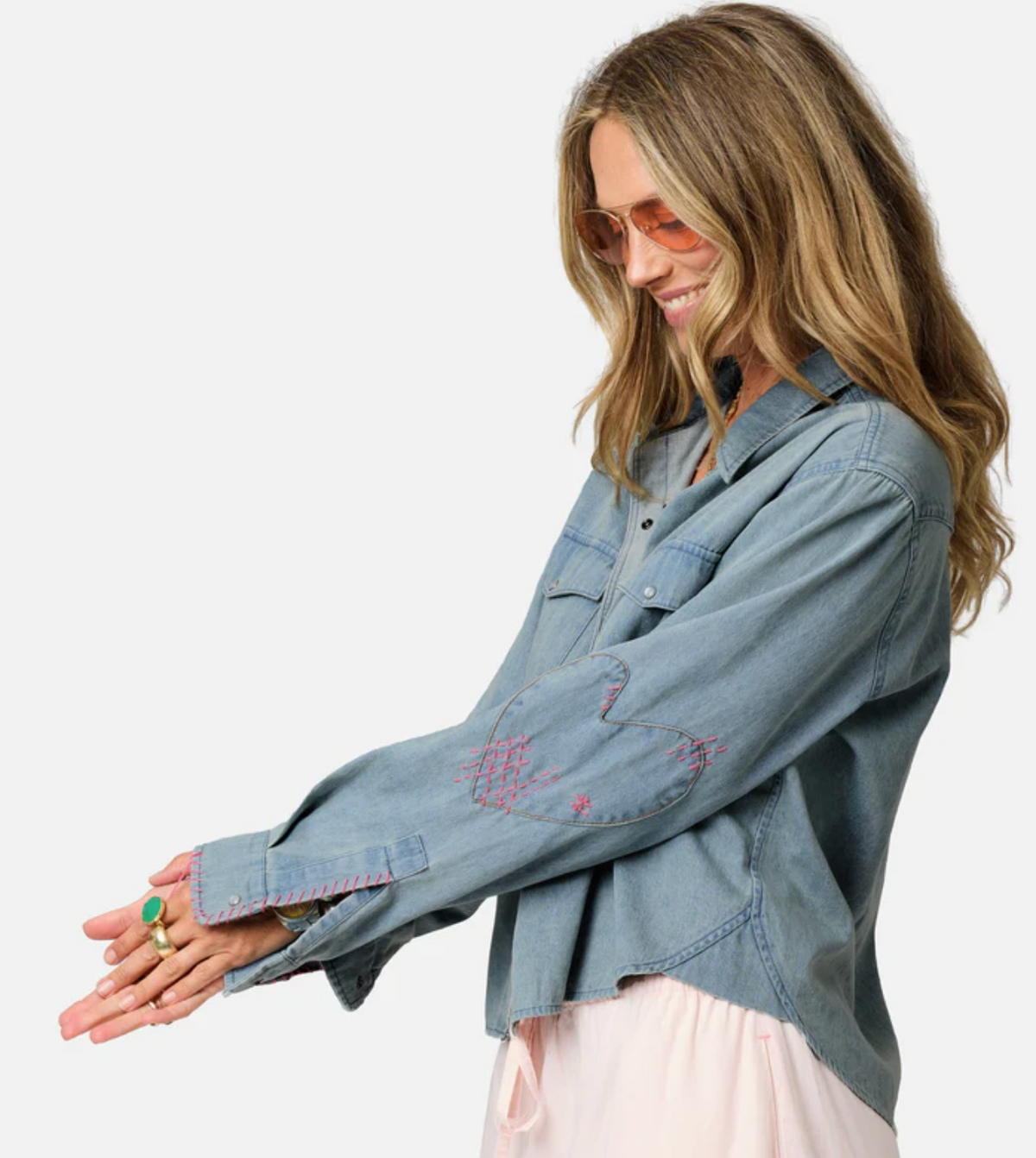 Kerri Rosenthal Western Pia Denim Shirt