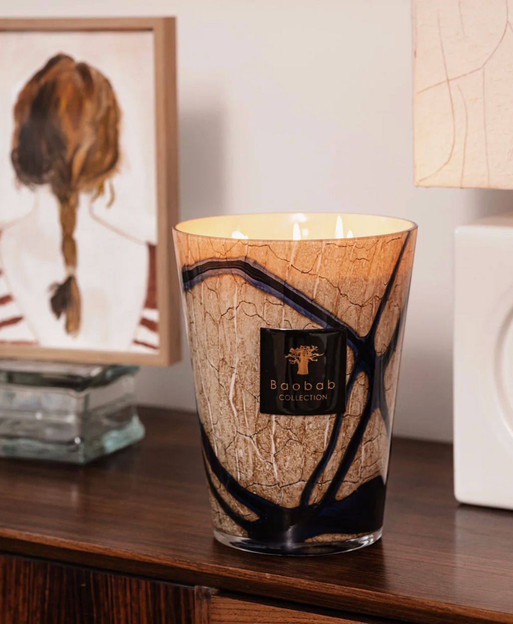Baobab Stones Lazuli Candle
