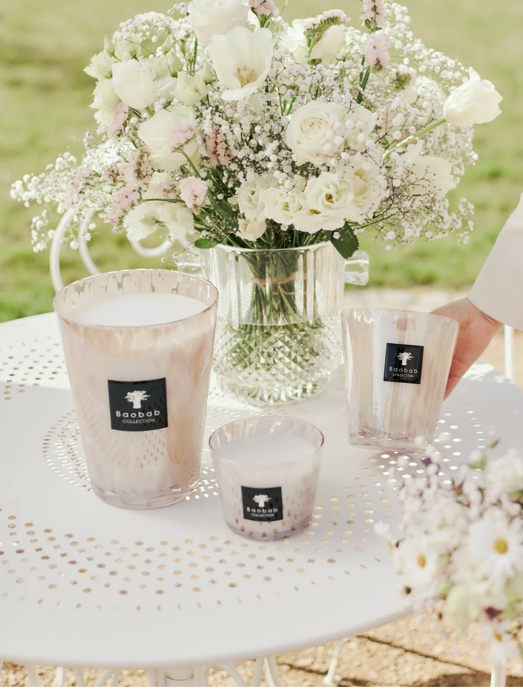 Baobab White Pearls Candle