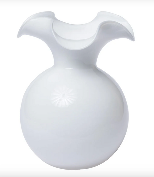 Vietri Hibiscus White Large Vase