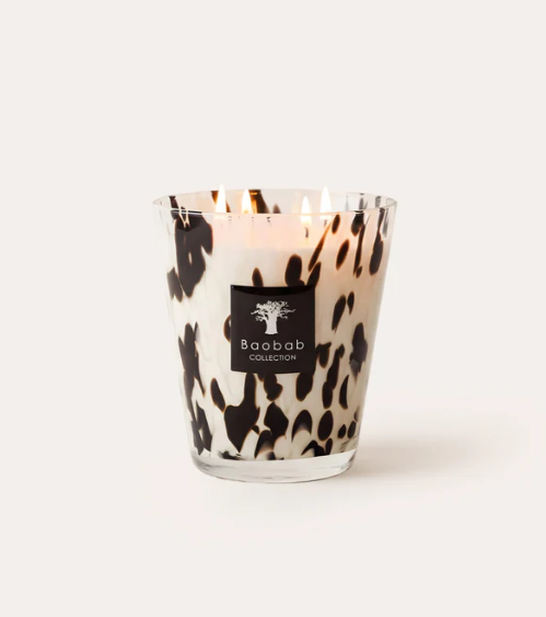 Baobab Pearls Black Candle