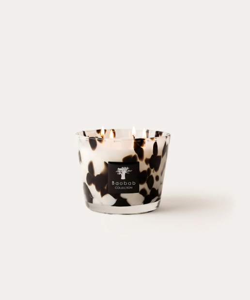 Baobab Pearls Black Candle